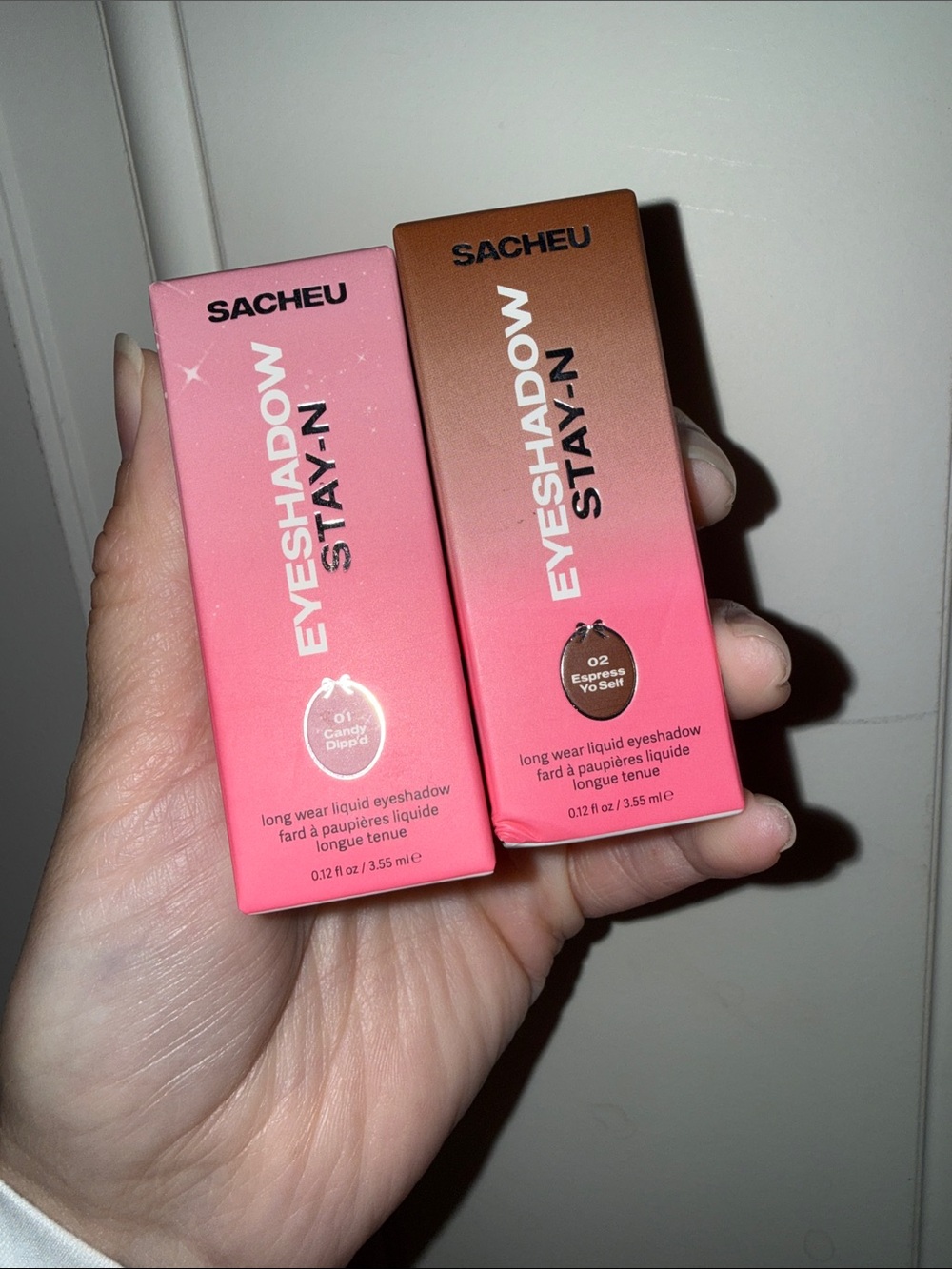 SACHEU Eyeshadow Stay-N Liquid Eyeshadow - Pink & Brown Shade